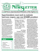 The newsletter of the Golf Course Superintendents Association of New England, Inc. (2002 January)