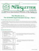 The newsletter of the Golf Course Superintendents Association of New England, Inc. (2006 November)