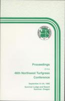 Proceedings of the 46th Northwest Turfgrass Conference