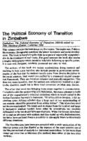 The political economy of transition in Zimbabwe
