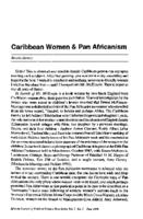 Caribbean women & Pan Africanism