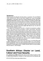 Southern African Charter on Land, Labour and Food Security