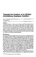 Towards the creation of an African civil-military relations tradition