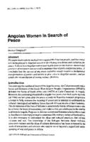 Angolan women in search of peace