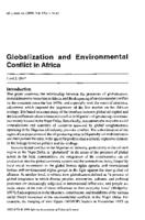 Globalization and environmental conflict in Africa