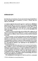 Book review : Beyond the miracle, development and economy in South Africa. By Ben Turok. Observatory: Fair Share, 1999