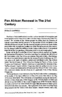 Pan African renewal in the 21st century