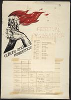 Culture and resistance : festival programme