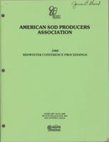American Sod Producers Association Midwinter Conference proceedings. (1983)