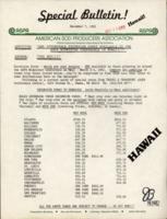 American Sod Producers Association Special Bulletin!. (1981 December 7)