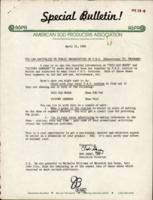 American Sod Producers Association Special Bulletin!. (1982 April 15)