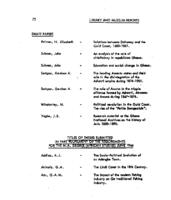 Titles of theses submitted in part fulfilment of the requirements for the M.A. degree (African studies) June 1966