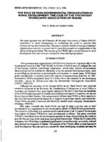 The role of non-governmental organization in rural development : the case of the voluntary workcamps association of Ghana