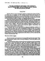 The relationship between the domestic slave trade and the external slave trade in pre-colonial Ghana