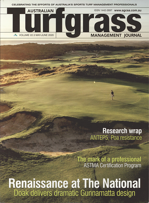 Australian Turfgrass Management Journal. Vol. 22 no. 3 (2020 May/June)