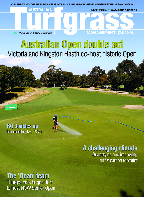 Australian turfgrass management journal. Vol. 24 no. 6 (2022 November/December)