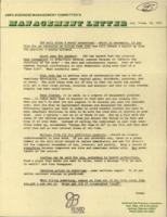 ASPA Business Management Committee's Management Letter. Vol. 7 (1982 August)