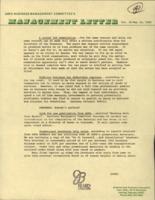 ASPA Business Management Committee's Management Letter. Vol. 16 (1983 May)