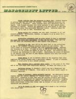 ASPA Business Management Committee's management letter. Vol. 10 (1982 November)