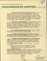 ASPA Business Management Committee's Management Letter. Vol. 9 (1982 October)