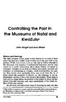 Controlling the past in the museums of Natal and KwaZulu