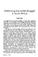 Rethinking the leftist struggle in South Africa