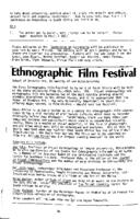 Ethnographic Film Festival
