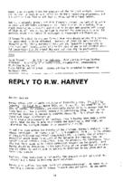 Reply to Richard Harvey