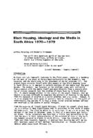 Black housing, ideology and the media in South Africa 1970-1979