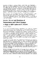 Breaker Morant and questions of interpretation and critical strategy : a reply to M.M. Carlin and P. Strauss
