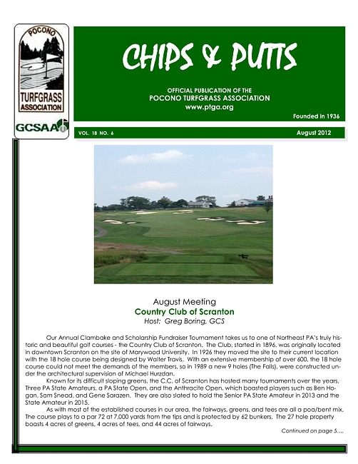 Chips & putts. Vol. 18 no. 6 (2012 August)