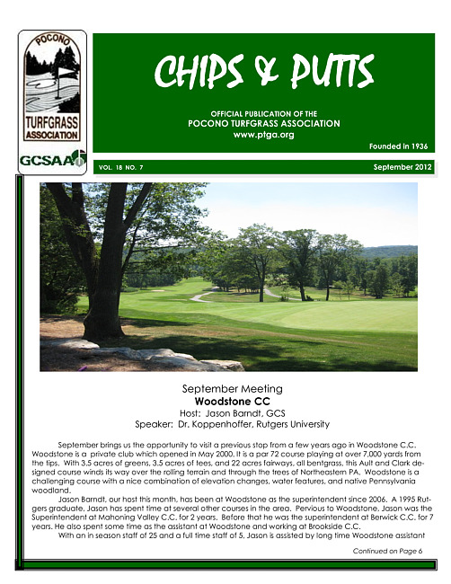 Chips & putts. Vol. 18 no. 7 (2012 September)