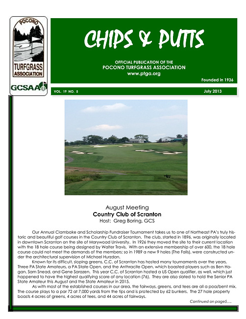 Chips & putts. Vol. 19 no. 5 (2013 July)