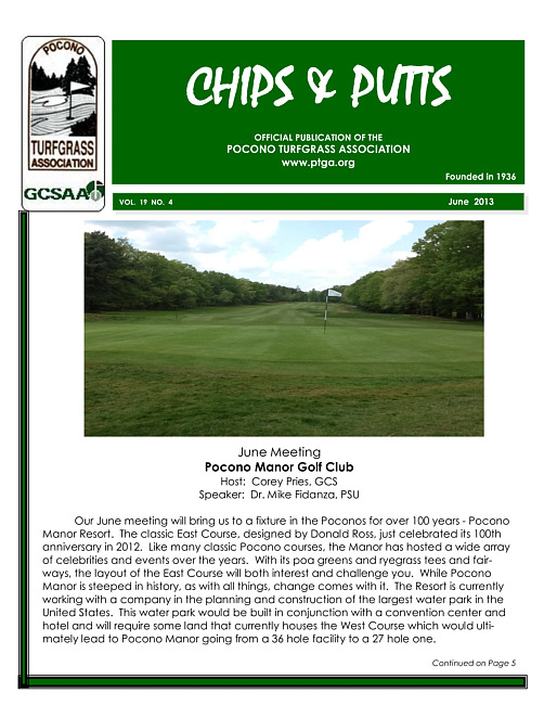 Chips & putts. Vol. 19 no. 4 (2013 June)