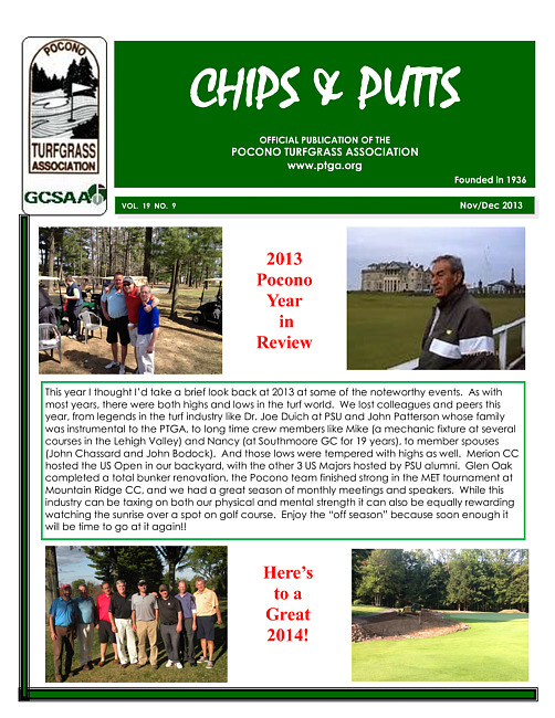 Chips & putts. Vol. 19 no. 9 (2013 November/December)