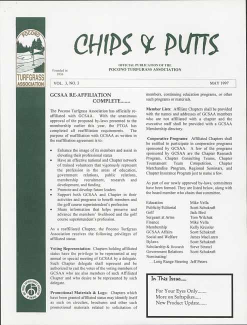 Chips & putts. Vol. 3 no. 3 (1997 May)