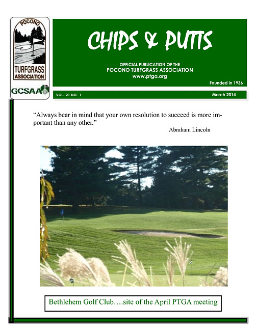 Chips & putts. Vol. 20 no. 1 (2014 March)