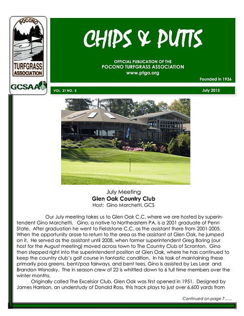 Chips & putts. Vol. 21 no. 5 (2015 July)