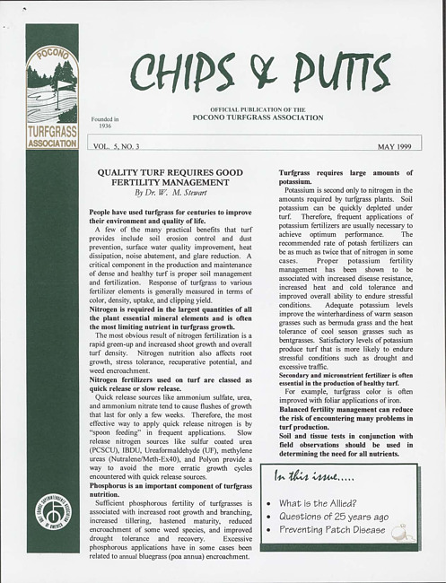Chips & putts. Vol. 5 no. 3 (1999 May)