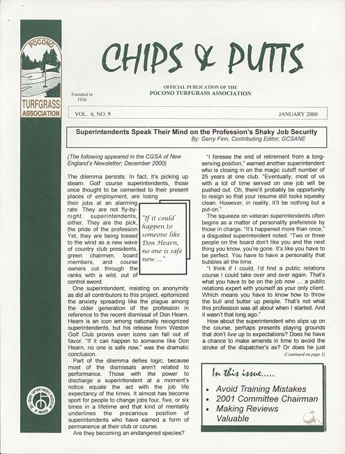 Chips & putts. Vol. 5 no. 9 (2000 January)