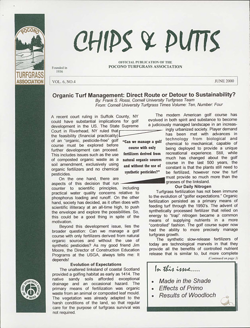 Chips & putts. Vol. 6 no. 4 (2000 June)