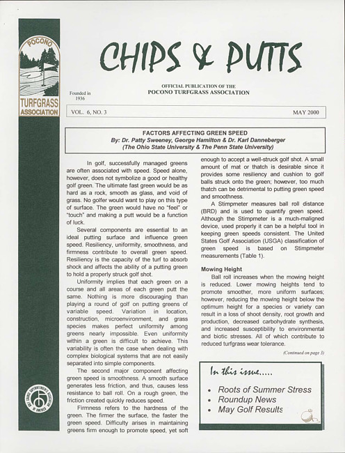 Chips & putts. Vol. 6 no. 3 (2000 May)
