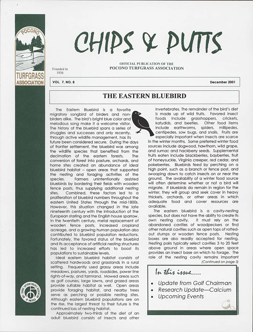 Chips & putts. Vol. 7 no. 8 (2001 December)