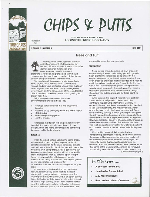 Chips & putts. Vol. 7 no. 4 (2001 June)