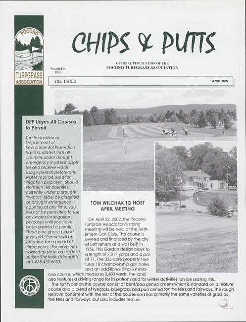 Chips & putts. Vol. 8 no. 2 (2002 April)