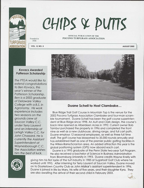 Chips & putts. Vol. 8 no. 5 (2002 August)