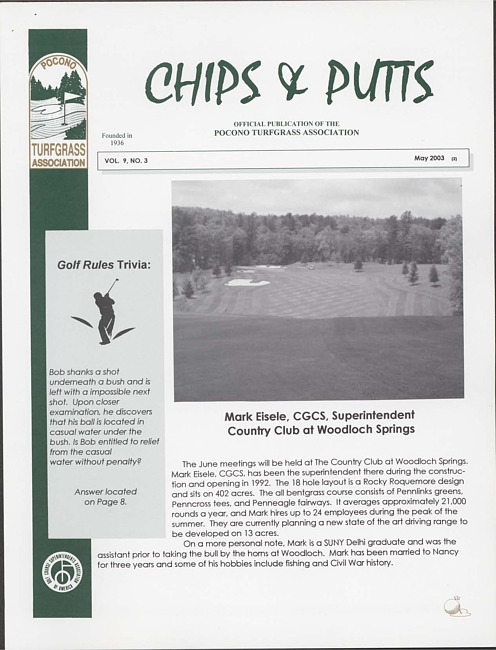 Chips & putts. Vol. 9 no. 3 (2003 May)