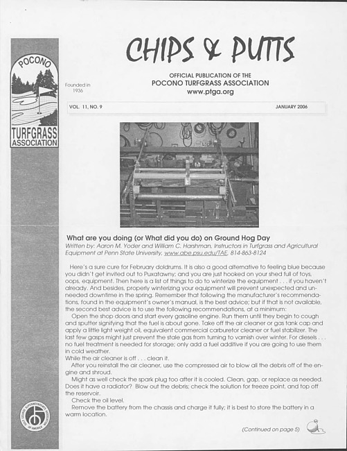 Chips & putts. Vol. 11 no. 9 (2006 January)