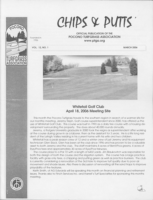 Chips & putts. Vol. 12 no. 1 (2006 March)