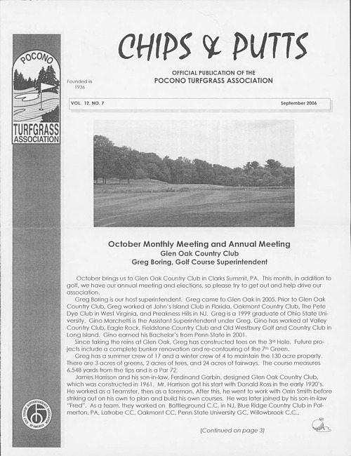 Chips & putts. Vol. 12 no. 7 (2006 September)